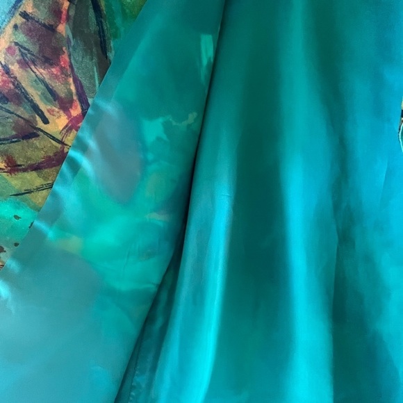 Vtg PAUL Et DUFFIER Womens M Blazer Jacket Artsy Abstract Colorful Boyfriend Cut - Picture 11 of 15